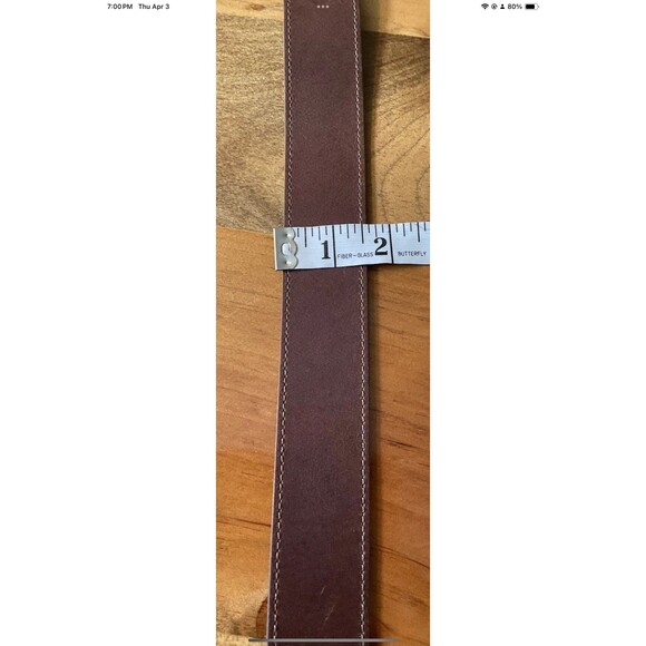 Columbia Men's Size XL 42-44 Single Loop Brown Belt Casual 1.5" Width 7 Holes - Picture 9 of 9